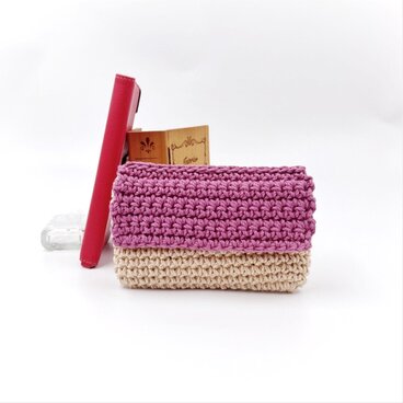 コットンのスマホケース/パープル