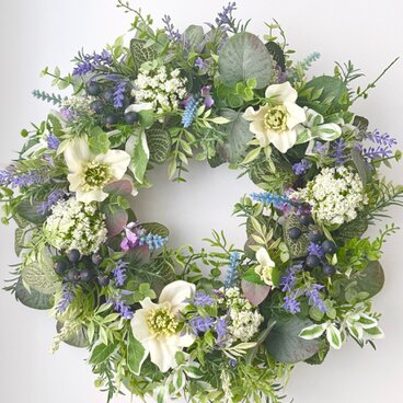 ローズマリーとラベンダーのグリーンリース