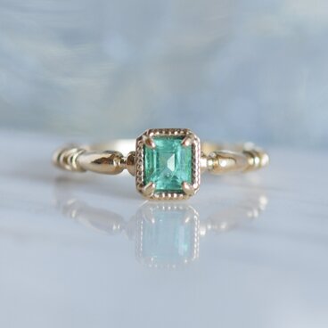 emerald エメラルド リング / K10YG【1点限り】