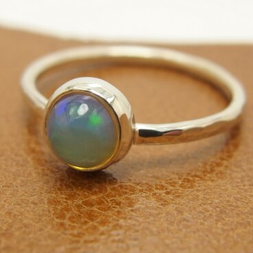 オパールリング13号　【silver】天然石　