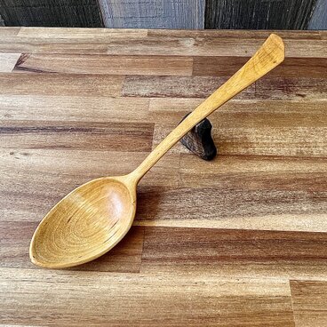 シラカバ材のサーバースプーン