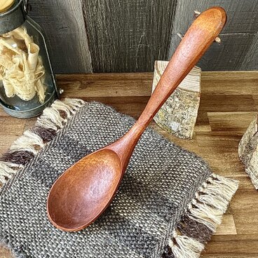 シラカバ材のサーバースプーン 柿渋仕上げ②