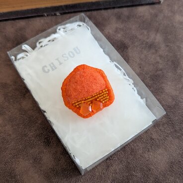 【カーネリアン】地層のブローチS