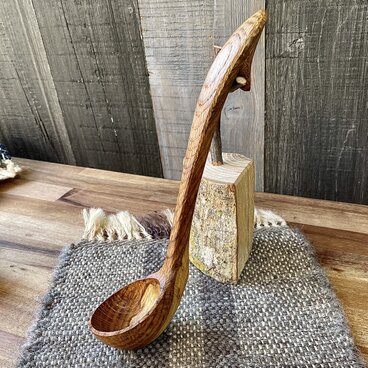 ナラ材のレードル お玉 ②