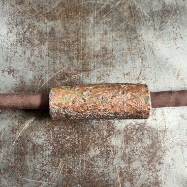 帯留(チョーカーヘッド)　灰志野&焼締　marututu