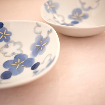 フラワー 四角いうつわ