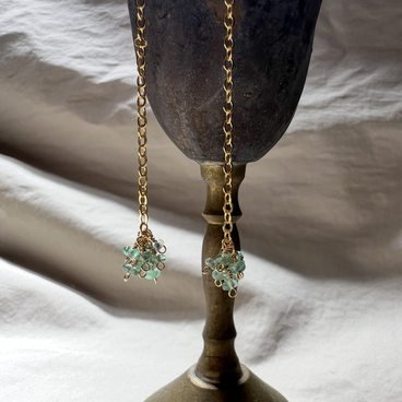 Emeraldのピアス　14Kgf