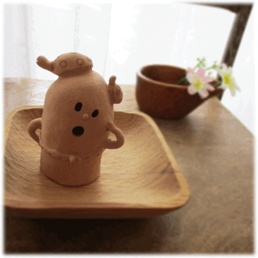 【ハニワちゃん】と亀の親子