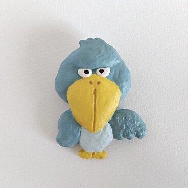 ハシビロコウ　ブローチ②