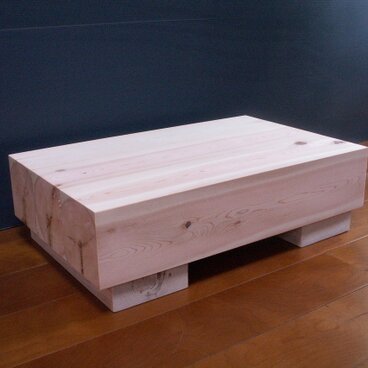 ●国産ヒノキ　木製　頑丈なローテーブル　飾り台　踏み台　観葉植物ラック　盆栽台　ベンチ　サイズオーダー可　K435