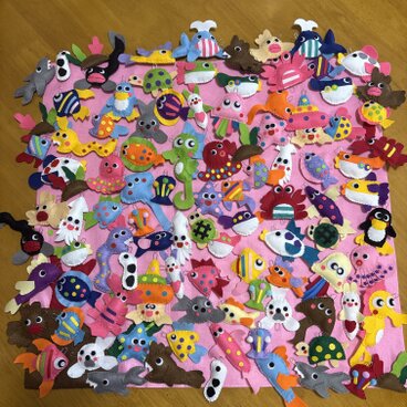 大漁フェルトのお魚釣りセット１００匹