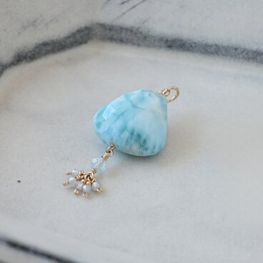 ラリマーのネックレストップA