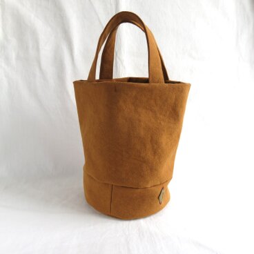 倉敷帆布のバケツバッグ　　　キャニオンブラウン  受注制作