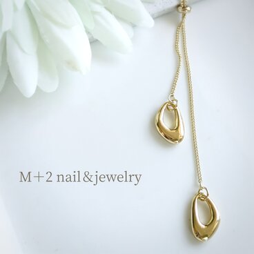 送料無料◇真鍮〈16kgpチャーム〉 ロング ネックレス ゴールドカラー