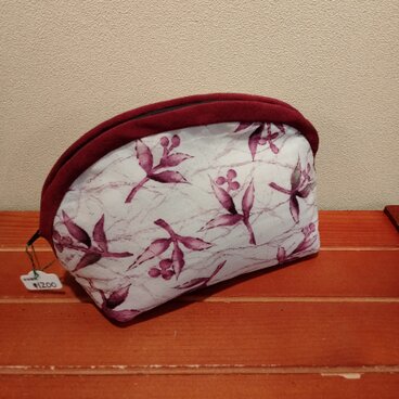 着物　楕円型ポーチ（大）