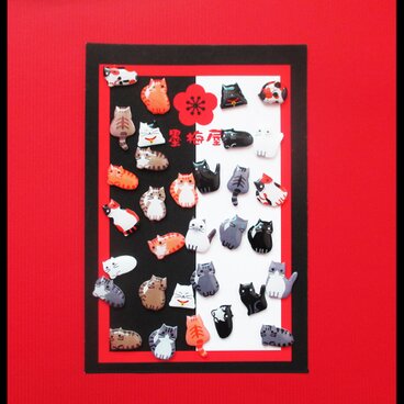 【選べるピアス】猫5【※片耳１個売り】