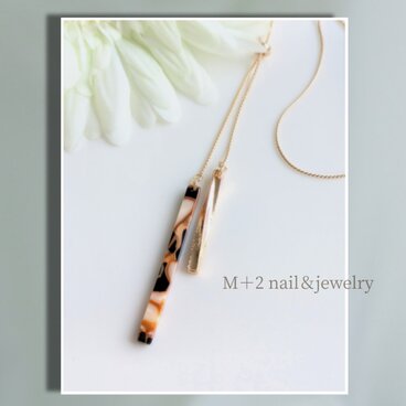 送料無料◇stylish marble stick　ロング ネックレス