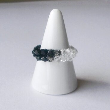 クリスタル·グラデーションリング / モノクローム