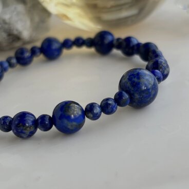 ラピスラズリの天然石ブレスレット　～like lapis lazuli～