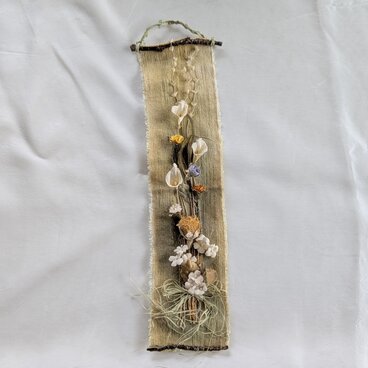 布花　タペストリー（ちりめんバラ他） / 00128