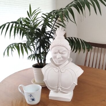 インテリア向き仏像　四天王の内広目天像　胸像　像高41ｃｍ