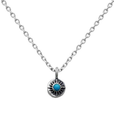 ターコイズ メンズネックレス/シルバー925 つけっぱなし/シルバーアクセサリー/男性へのプレゼント/snd129