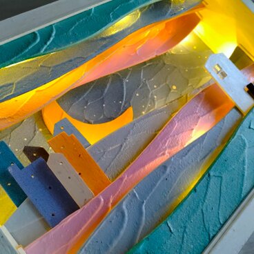 ★iichi限定★感謝価格～House with the light スリム～灯りのある家Ⅲ