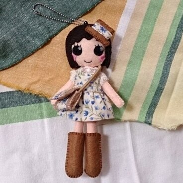 着せ替えﾌｪﾙﾄ人形根付NO.26