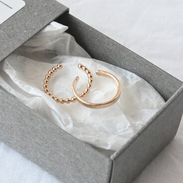 14kgf ドット＆フラットイヤーカフ【片耳】