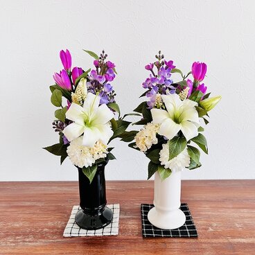 【 お仏花ブーケ 】シャンデリアリリー　ピンク