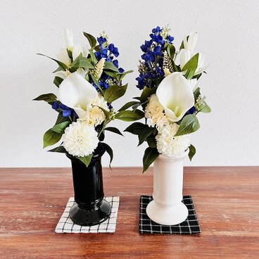 【 お仏花ブーケ 】カラー　ホワイト