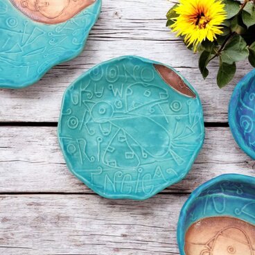 『火色トルコマット取り皿2』明るく、楽しく、美味しく！　2025