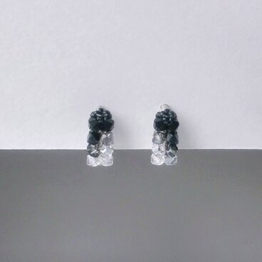 クリスタライズ+イヤリング (ピアス) / グラデーション - 朝光　ねじバネ