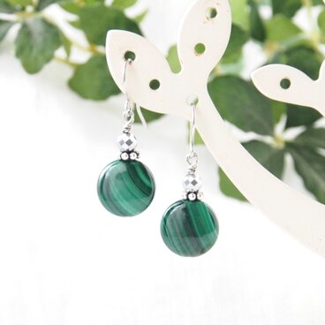 Coin Pierce（マラカイト×ヘマタイト）