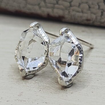 鉱物の表情 herkimer＊925 pierce