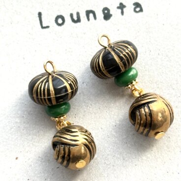 エスニックピアス　樹脂ピアス