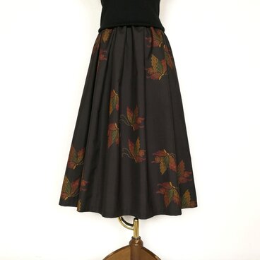 大島紬リメイク＊タックスカート