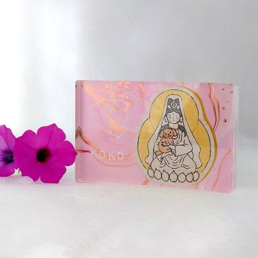 メモリアルブロック　犬と観音様