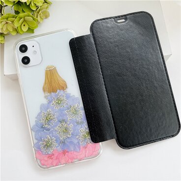 ドレス 5色から選択 手帳型スマホケース iPhone17Pro・15Pro・16e・12 iPhoneケース