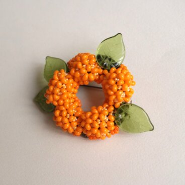 金木犀のブローチ