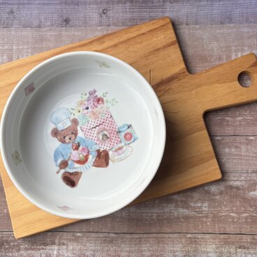 くま　ベア　スイーツ　ペットフードボウル　ペット食器　浅鉢