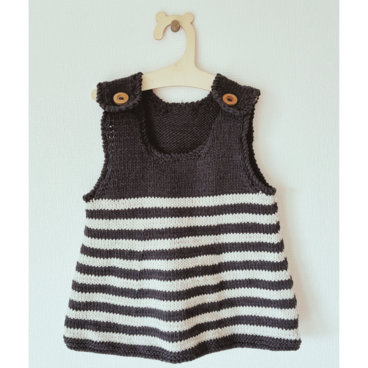 コットンみたいな肌触りのメリノウールワンピース（80サイズ：1歳前後〜1歳半くらい）