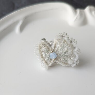 バタフライ・エフェクトの余韻｜ビーズ刺繍