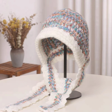 ニット帽子*秋*冬*春 *レディース*ふんわり*毛糸帽子*キャップ* ギフト