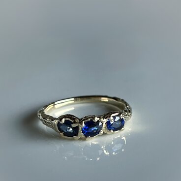 サファイア　リング / k10