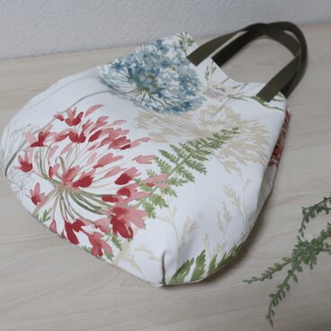 イギリス花柄コットントートバック