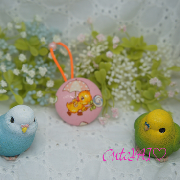 くるみボタン ヘアゴム かわいい コスモ キャンディレイン 03