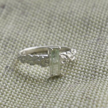 〈水精〉〜バイカラートルマリン原石リング〜