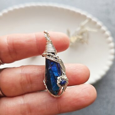 クリスタル ラフロック 天然石 ペンダントトップ