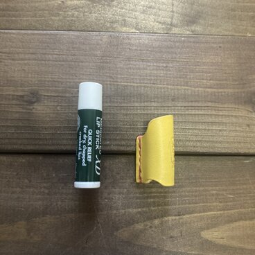 リップクリームカバー(type-2•イエロー×ピンクver.)